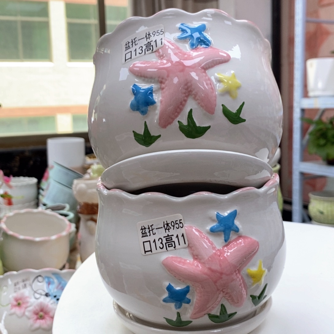 @夏西陶瓷花盆@@5955