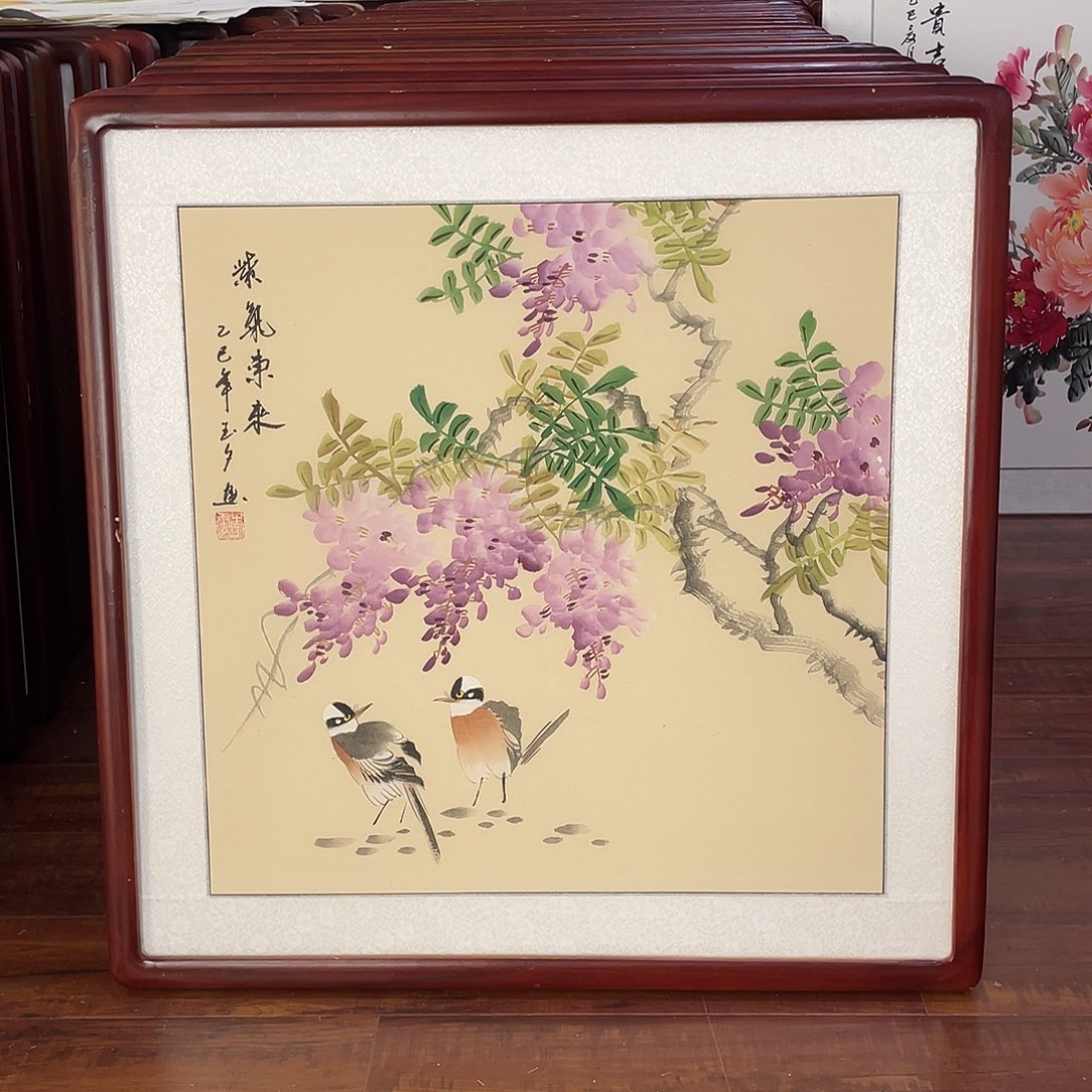 国画带框尺寸63*63厘米