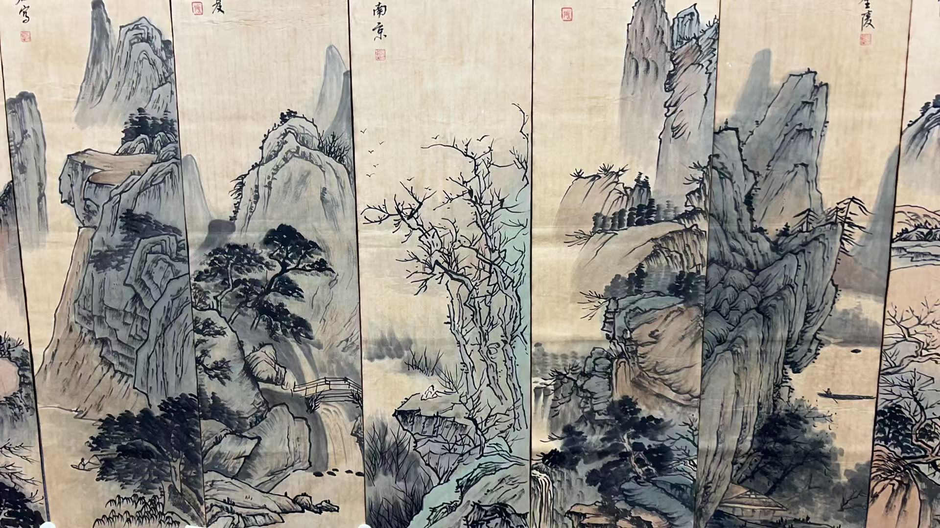 【树新】精品十二条屏装饰画通用链接