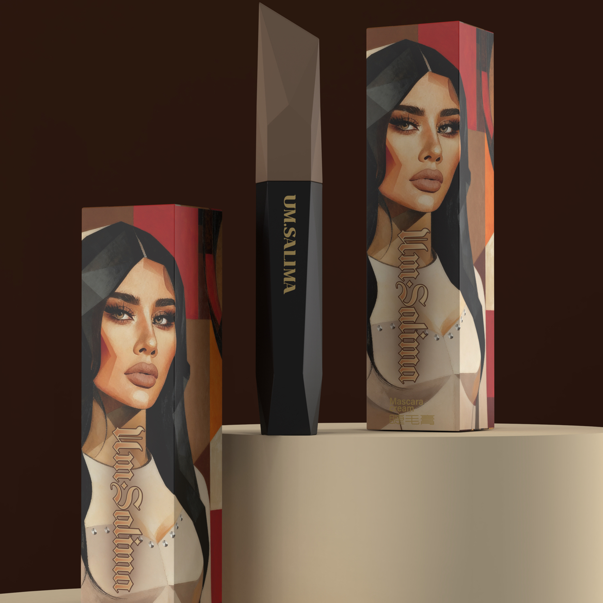 Салыма厦莉娜15g大容量 新款浓 拉长欧美睫毛膏