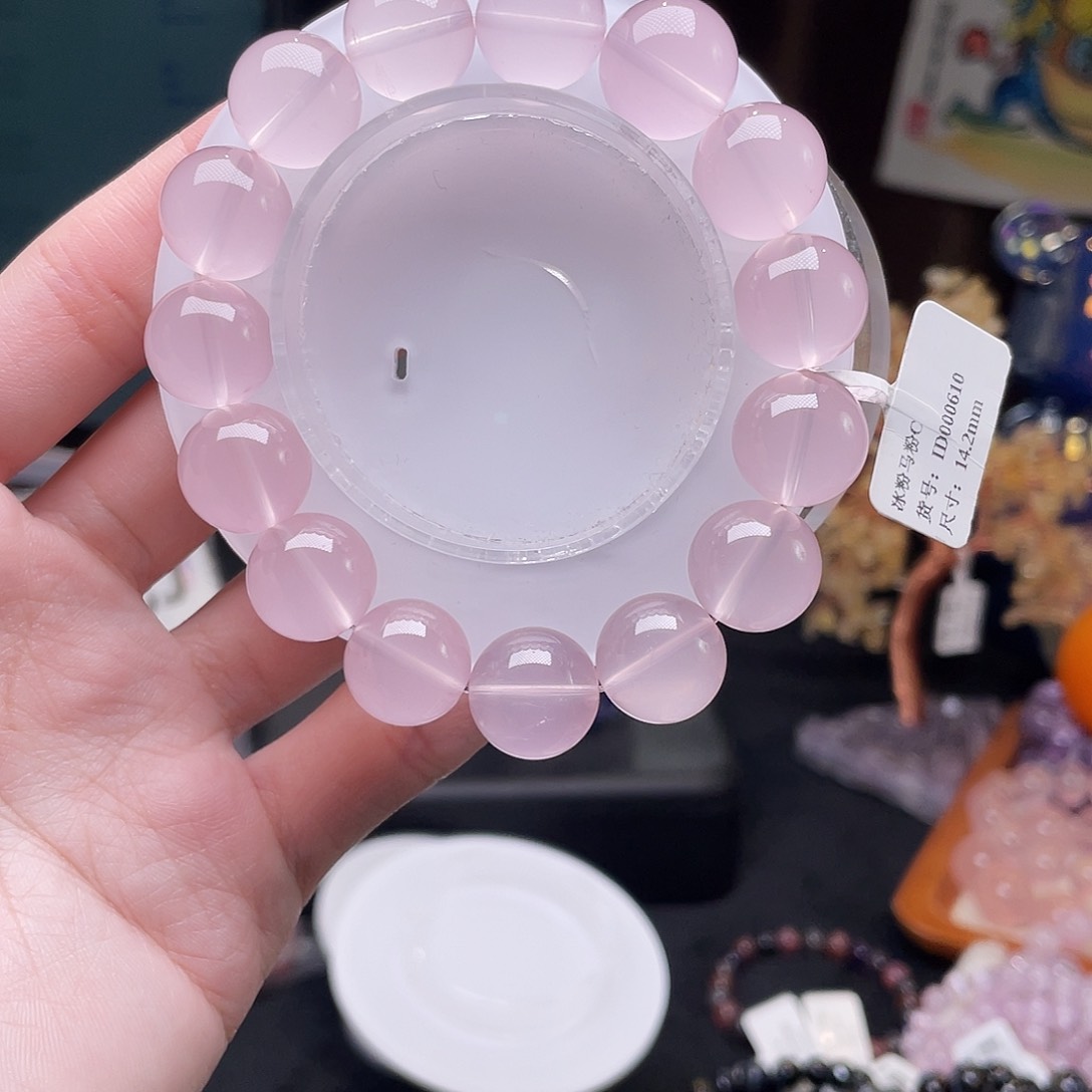 水晶手链未镶嵌粉水晶