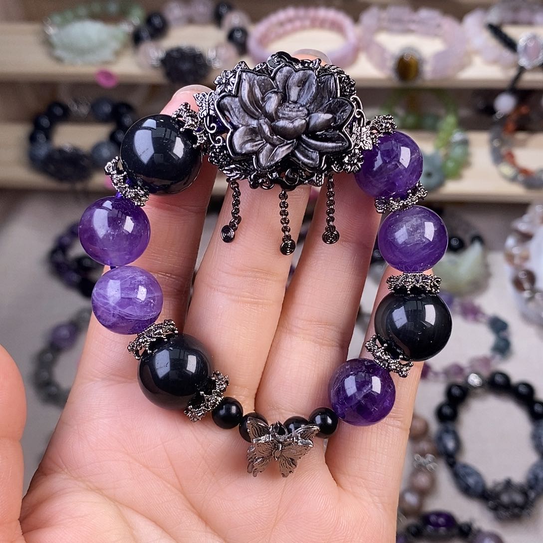 玛瑙/玉髓手链未镶嵌14毫米