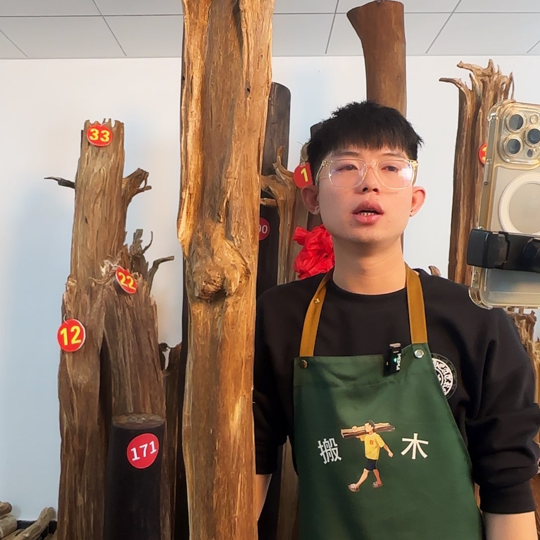 沉香摆件天然沉香原木摆件➕底座