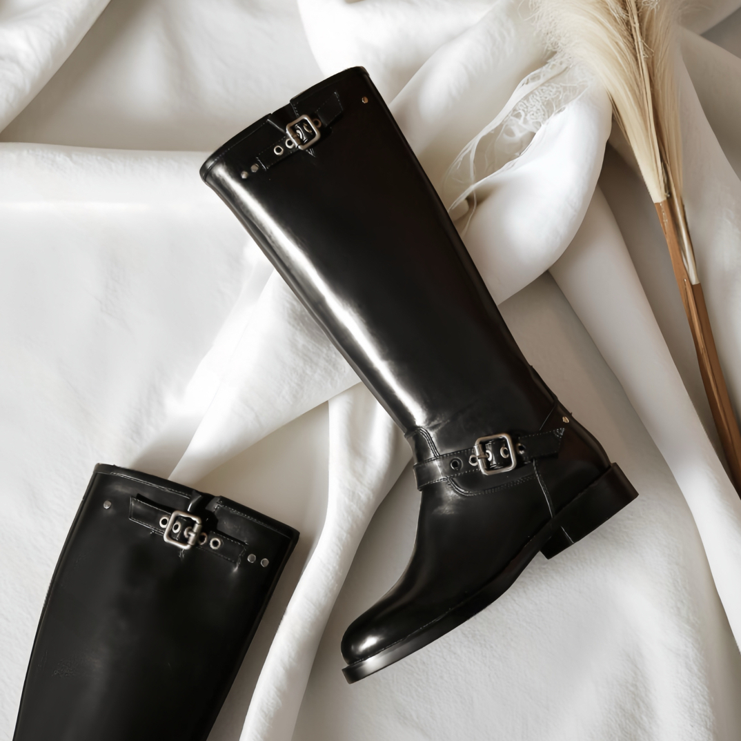 2563-62【高端原创欧货】过膝时装靴时尚女鞋马靴高跟粗跟长靴