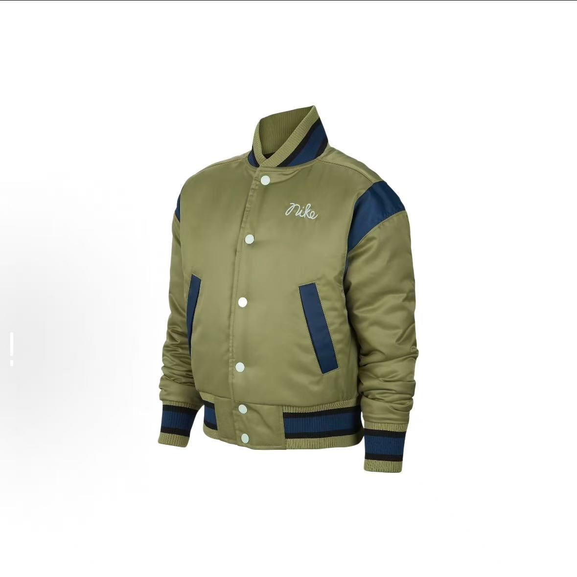 NIKE/耐克图案印花拼色长袖夹克外套 男童 绿色 FB9304-334