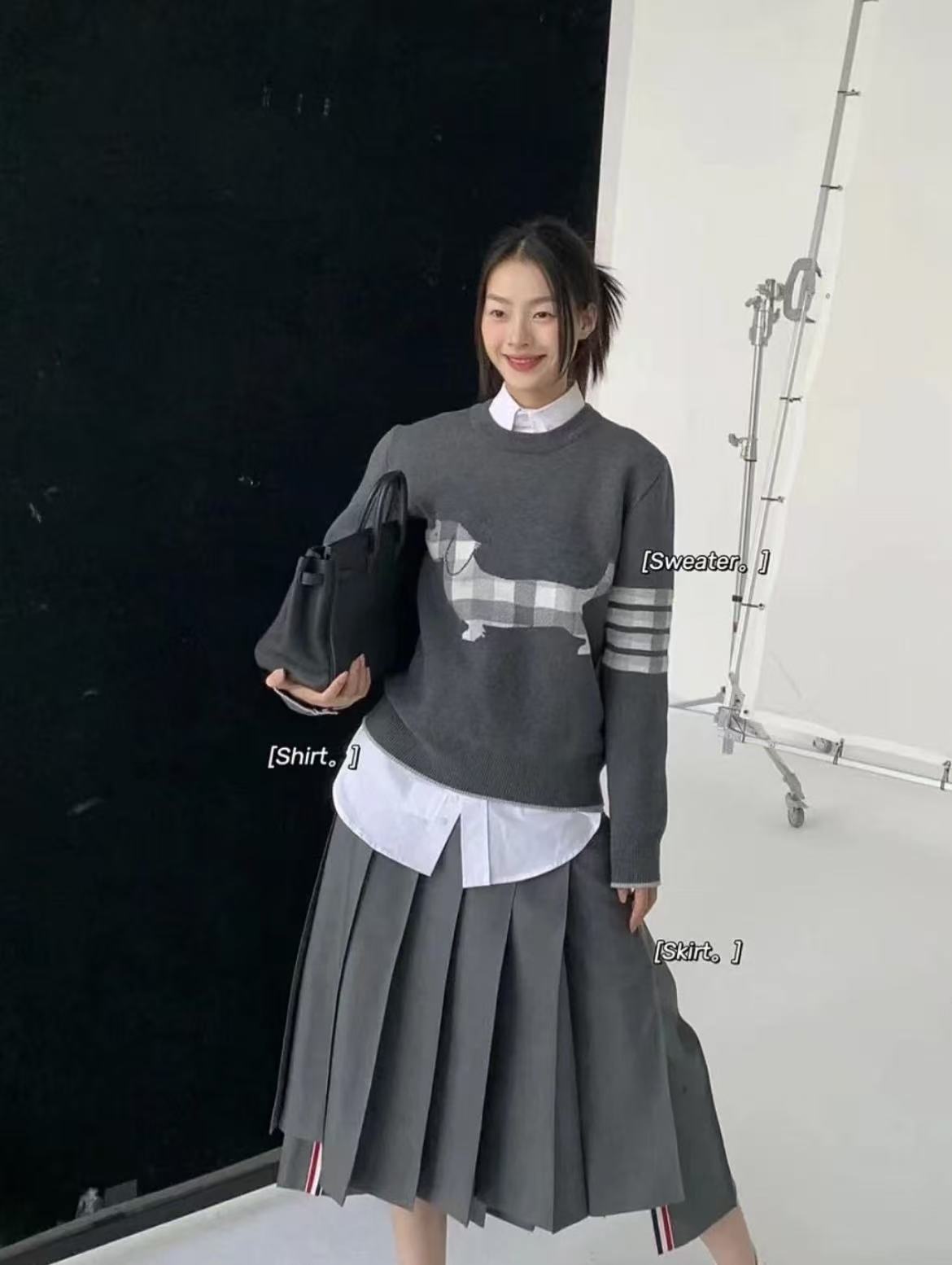 【KiKi】2025新款秋冬开衫针织毛衣外套男女同款7067