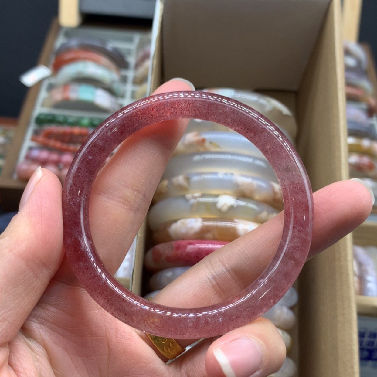 【闪购商品】玛瑙/玉髓手镯未镶嵌A*