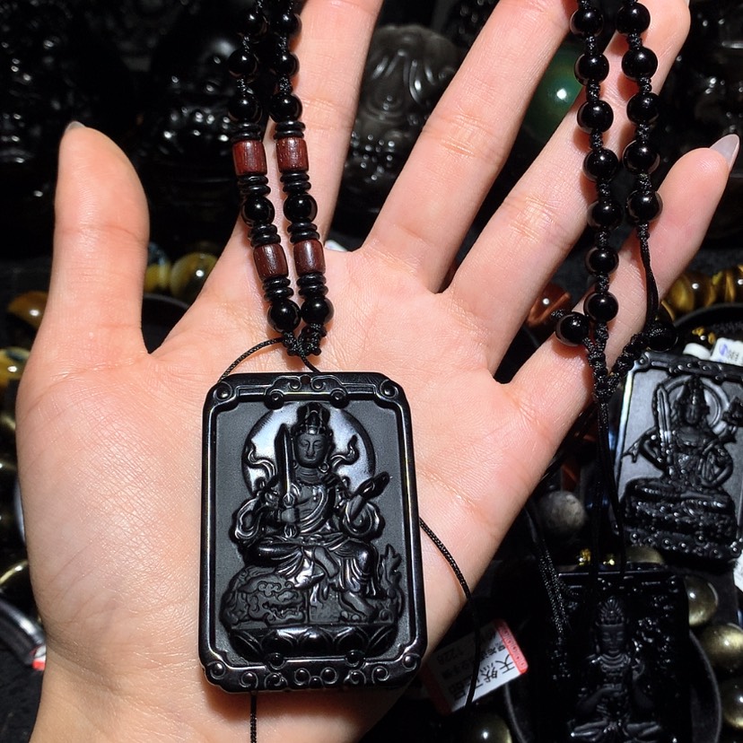 【闪购商品】未镶嵌黑曜岩珠宝奇石财**通