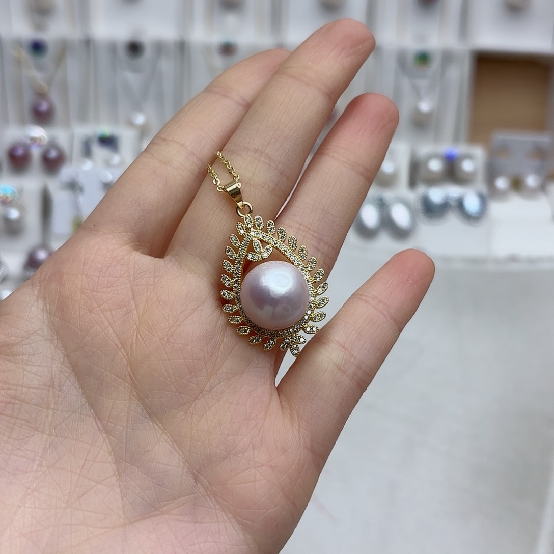 淡水珍珠颈饰合金