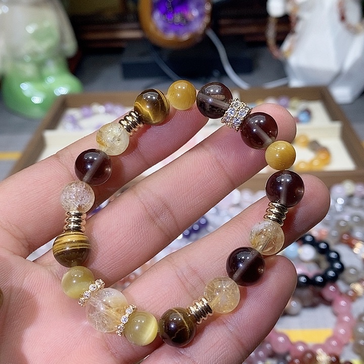 水晶手链未镶嵌金霸手链