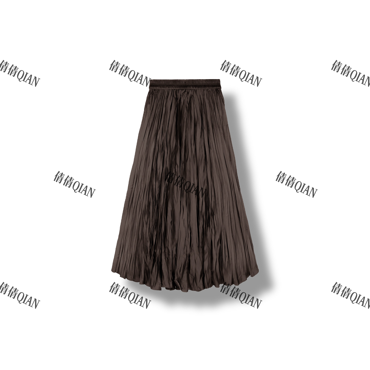 新款复古风摆褶皱半身裙（X52H0073-1218-1221）