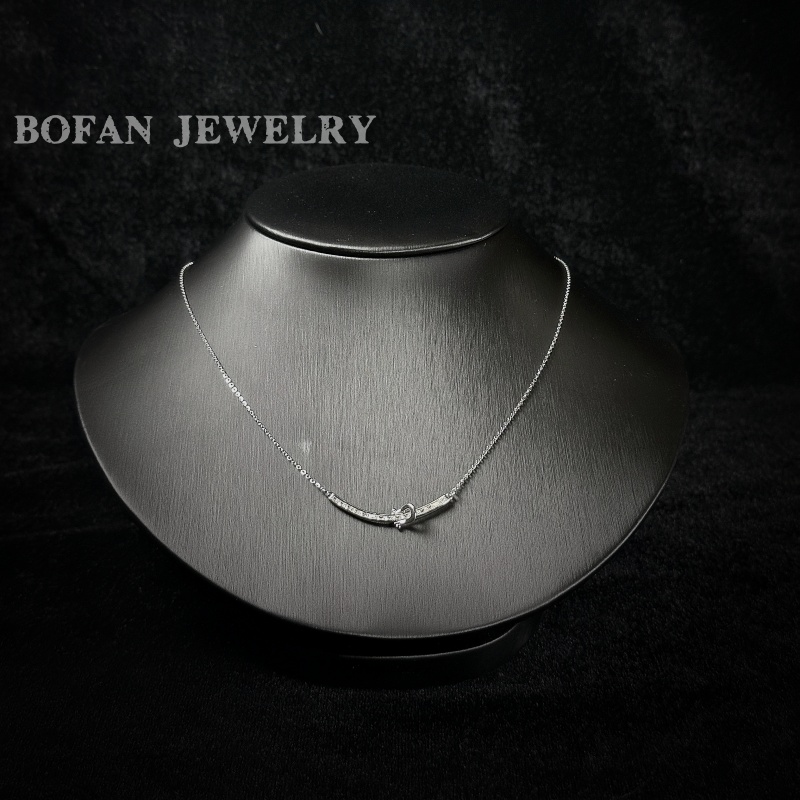 合金锆石项链 925纯银 项链 A1852 BOFANJEWELRY项链