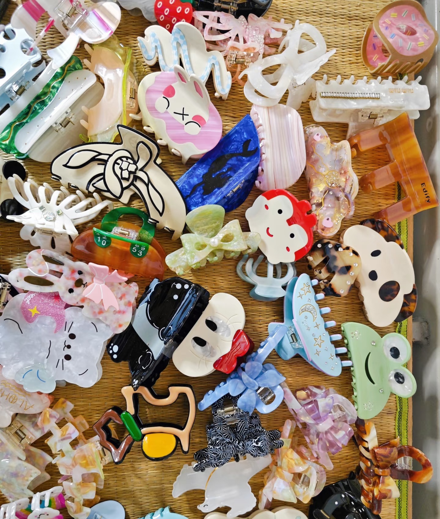 A直播专享蝴蝶结抓夹鲨鱼夹发卡女发抓在逃公主发夹