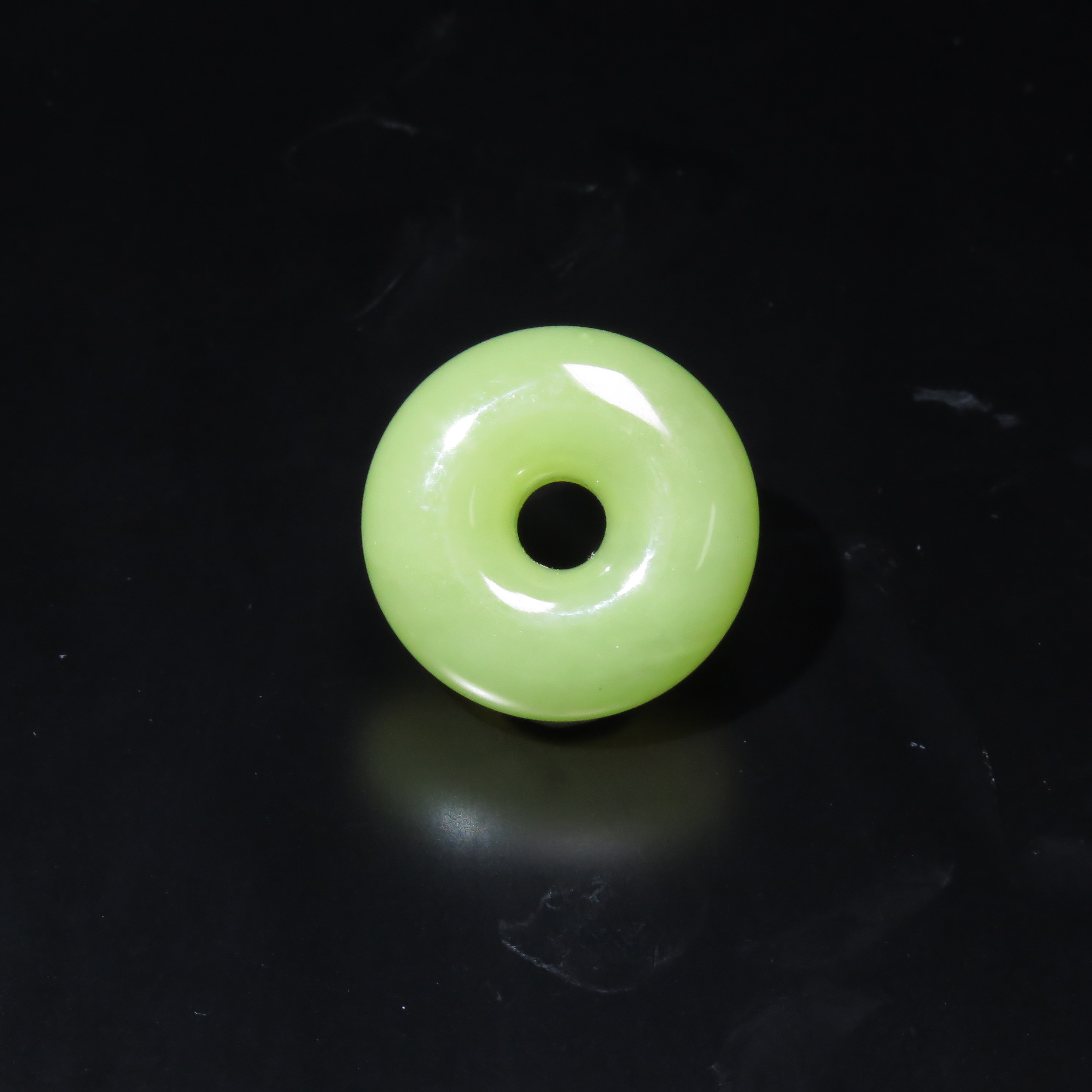 民国黄玉平安扣/MZ453064/和田玉/民族文物