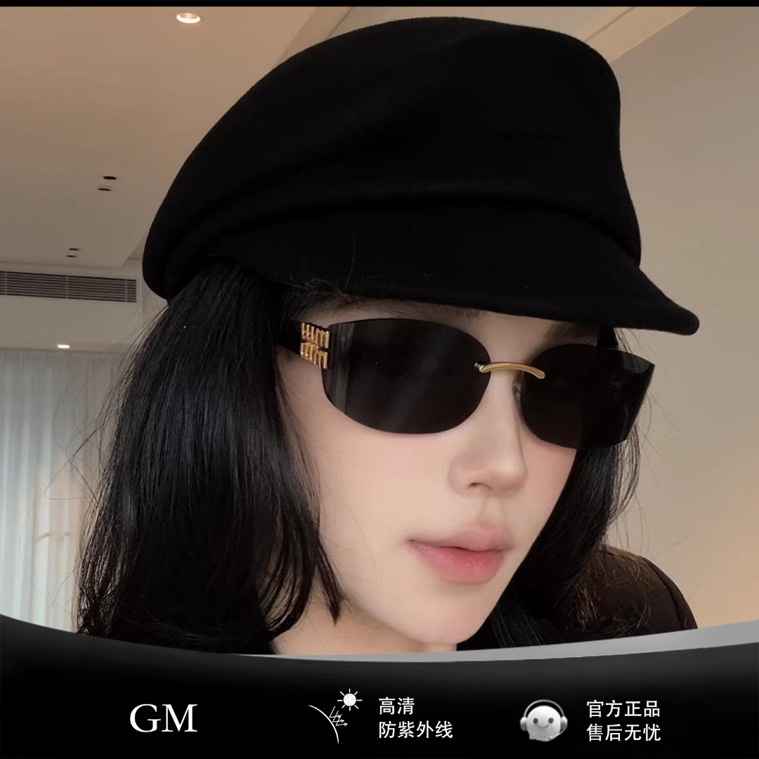 GEUTNE MOSADER眼镜太阳镜女高级感无框切边时尚太阳眼镜防紫外线