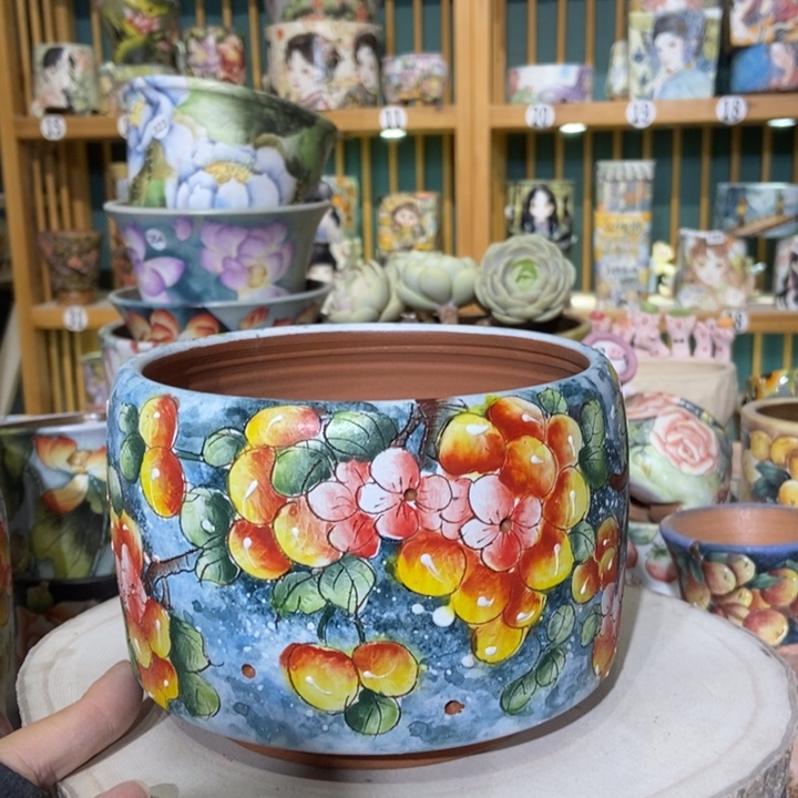 红陶景德镇艺术手绘作品