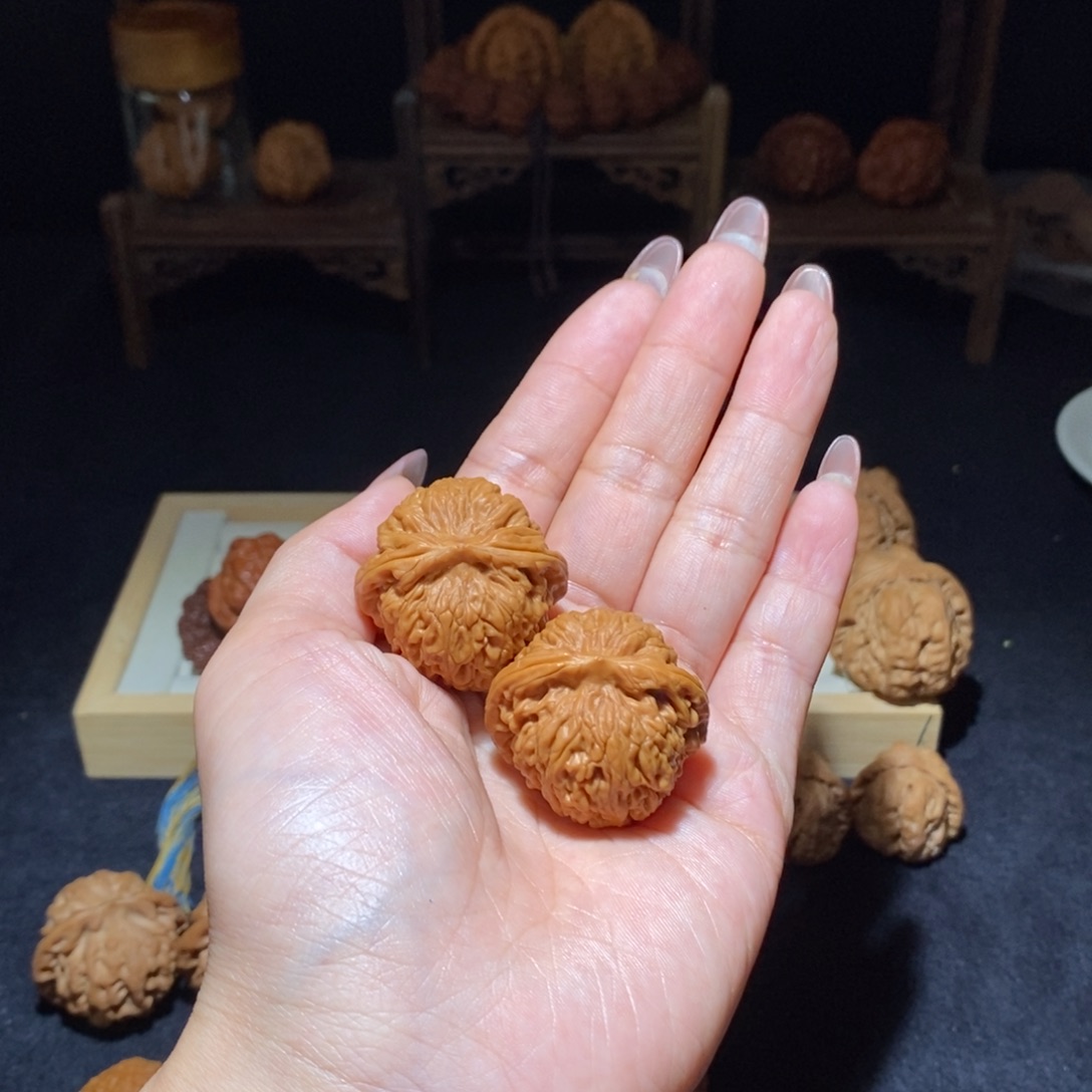 吊坠文玩核桃莲花34