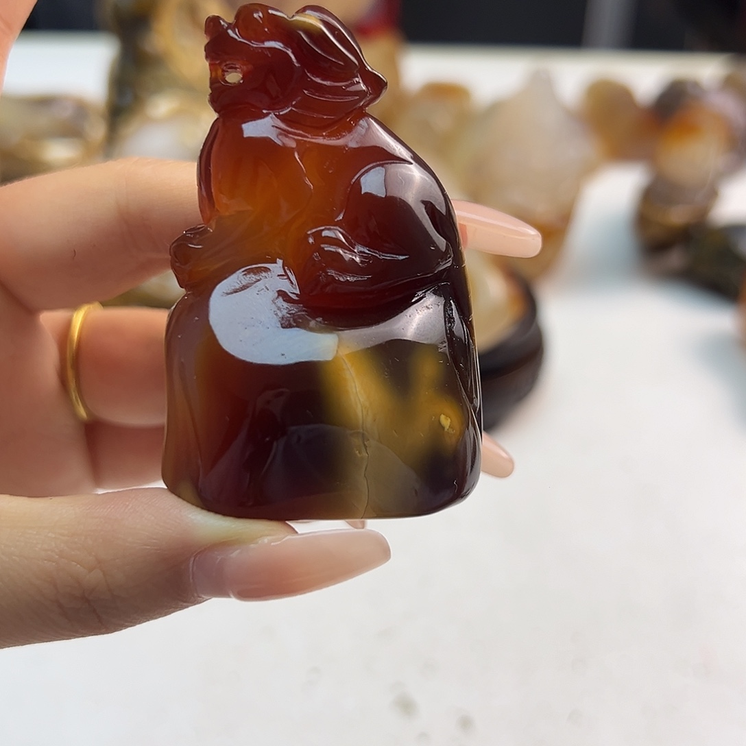 玛瑙/玉髓合金颈饰