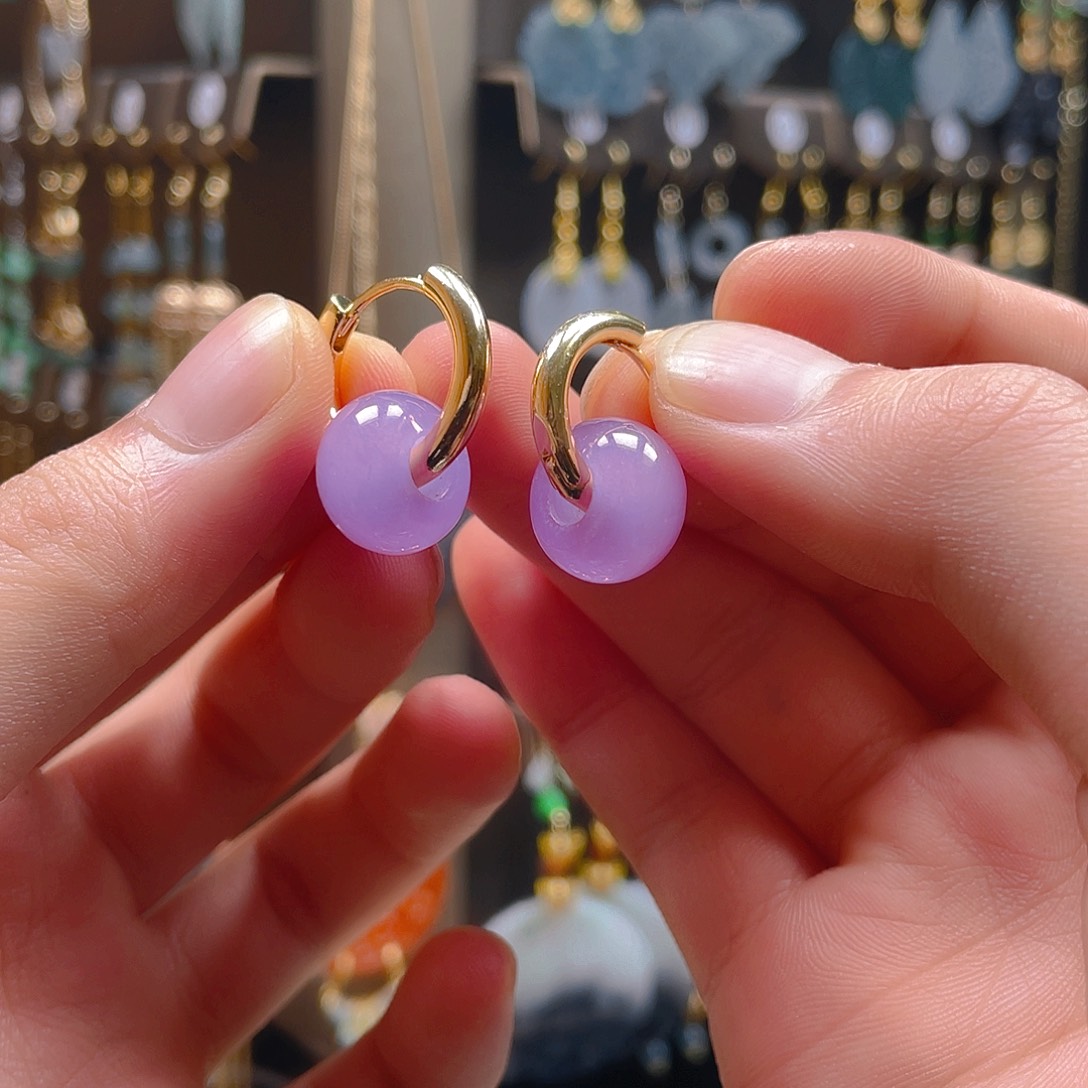 玛瑙/玉髓耳饰合金饰品