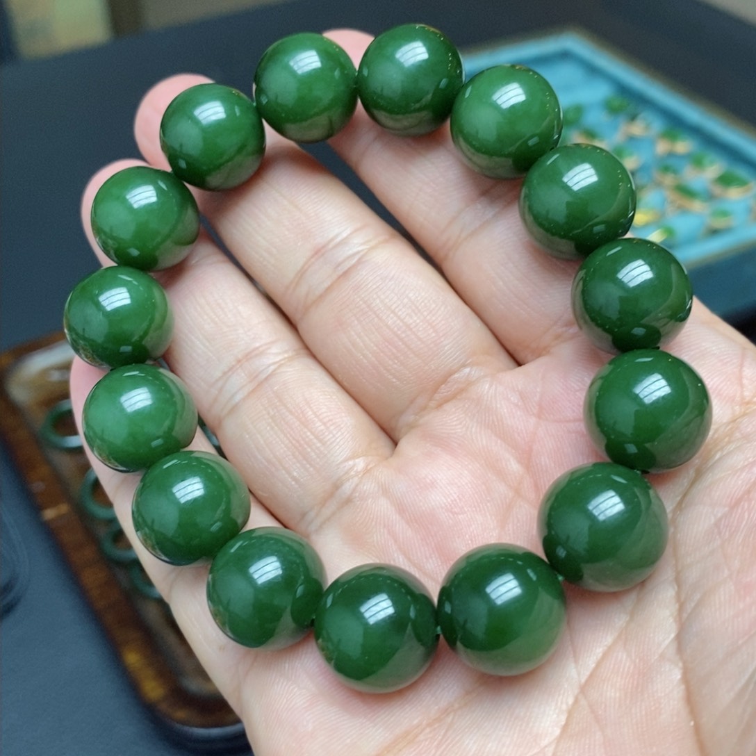 和田玉（碧玉）手串未镶嵌君*天