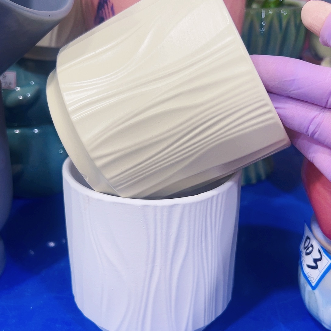 有孔外贸尾单陶瓷花盆凑单10米包邮