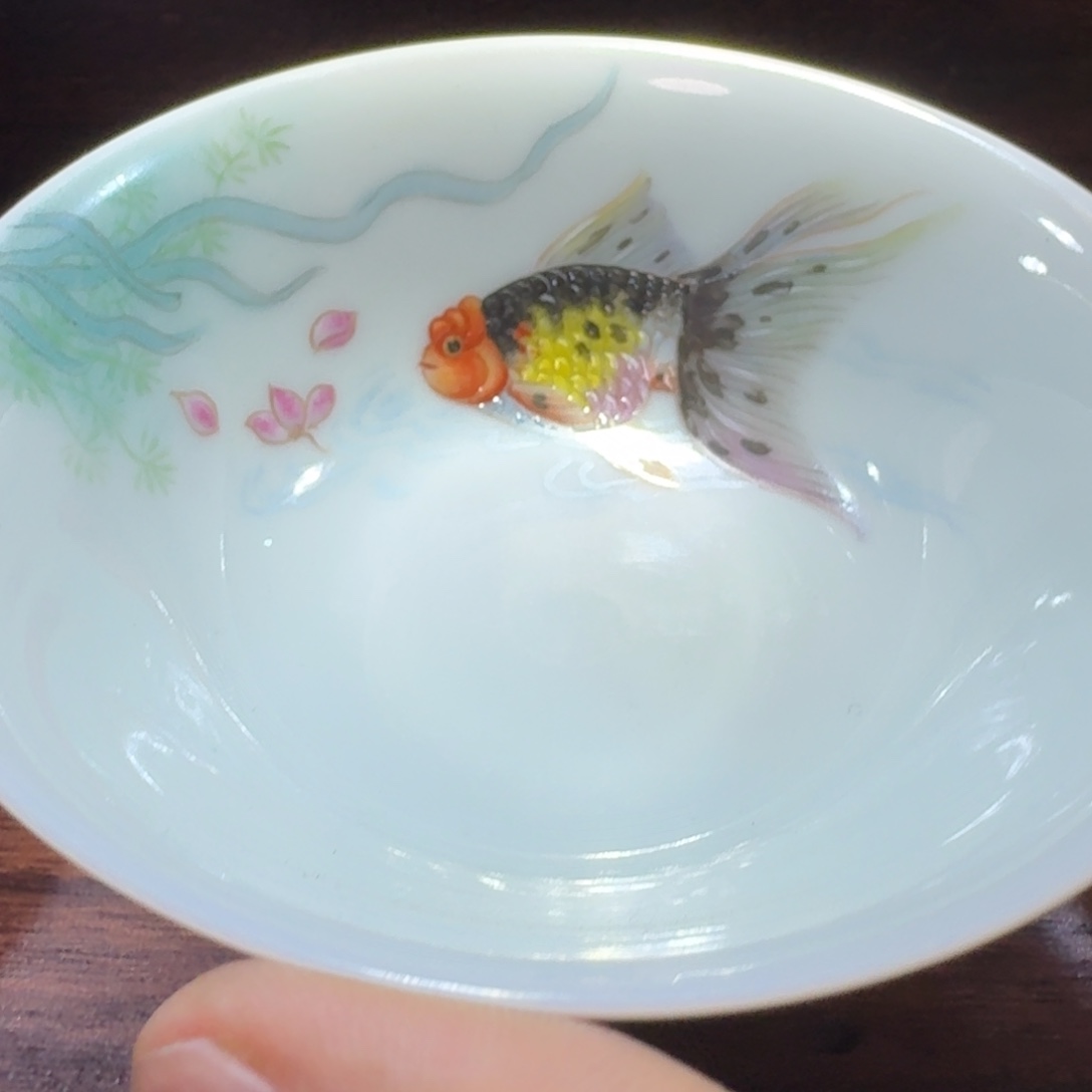じ***绾瓷片当代景德镇陶瓷手绘茶具