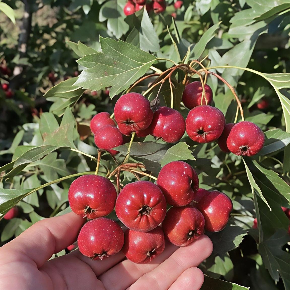 嫁接甜红子甜山楂树苗