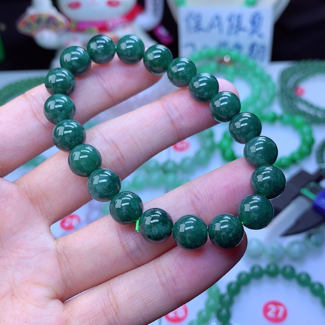 翡翠毛衣链未镶嵌