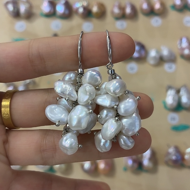 淡水珍珠未镶嵌耳饰