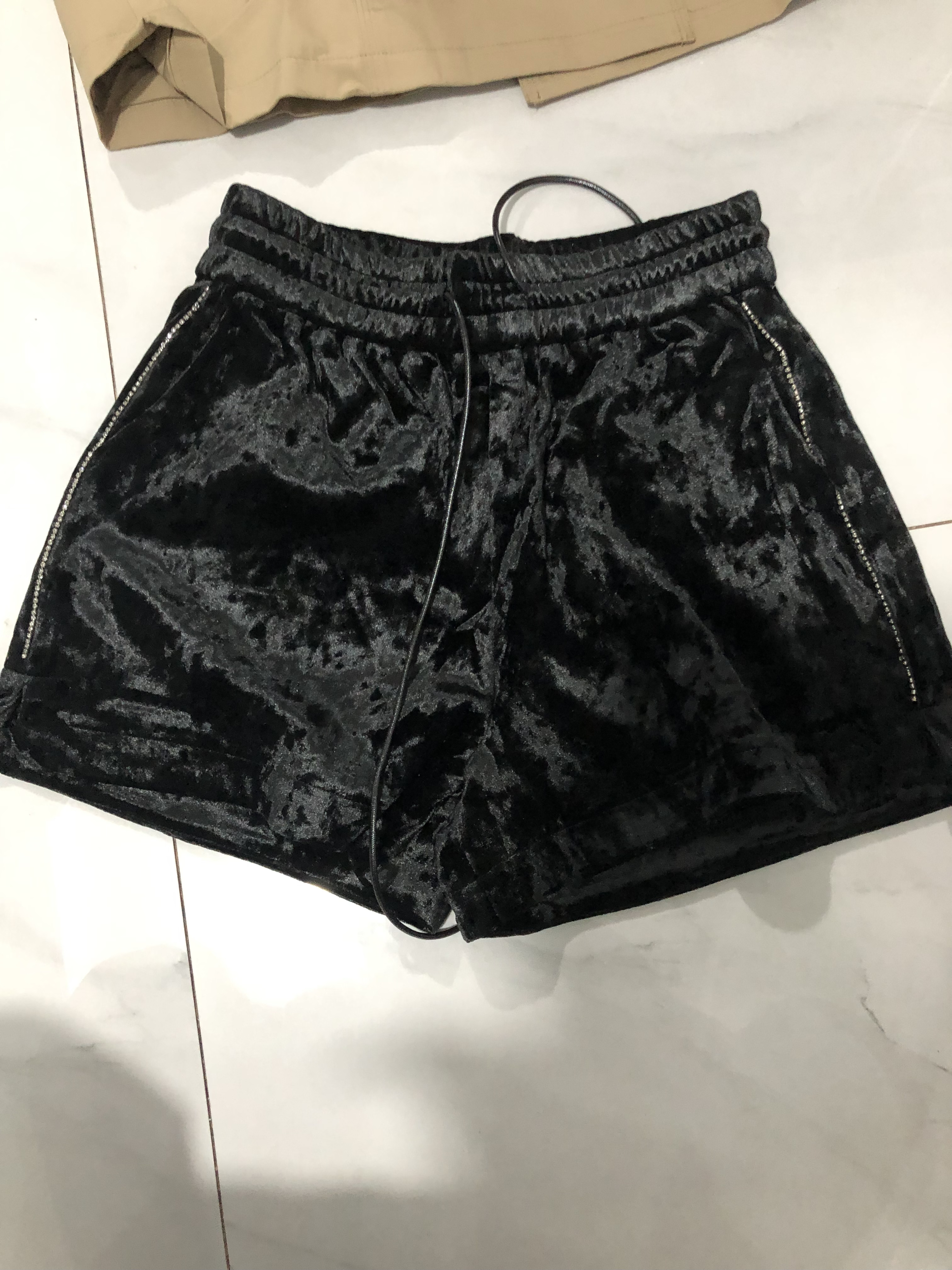 裤子透气欧美风高腰短裤休闲裤中腰春秋冬设计师网红女士