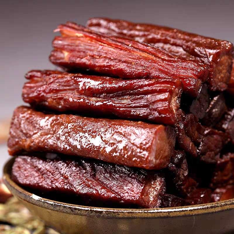 炭火烤制牛肉干100%小米极力推荐粉丝无线回购五香口味
