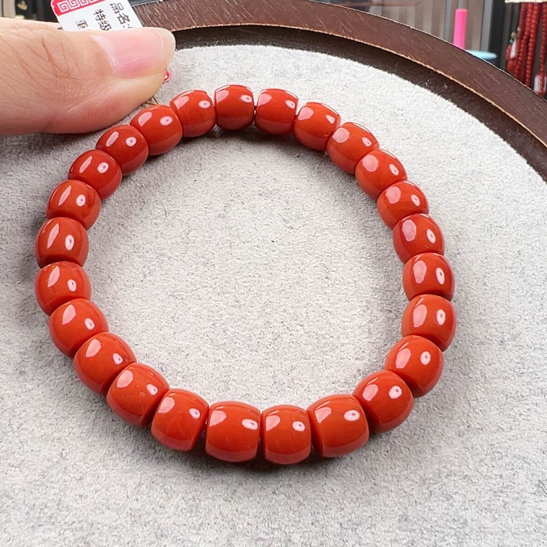 南红玛瑙手串未镶嵌