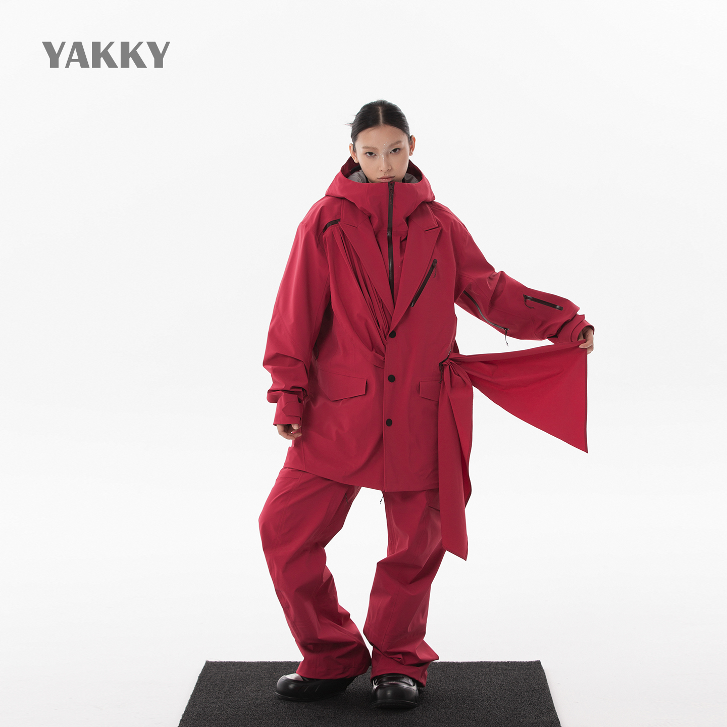 【新品】YAKKY炬系列男女同款3L滑雪服上衣防水外套雪裤套装