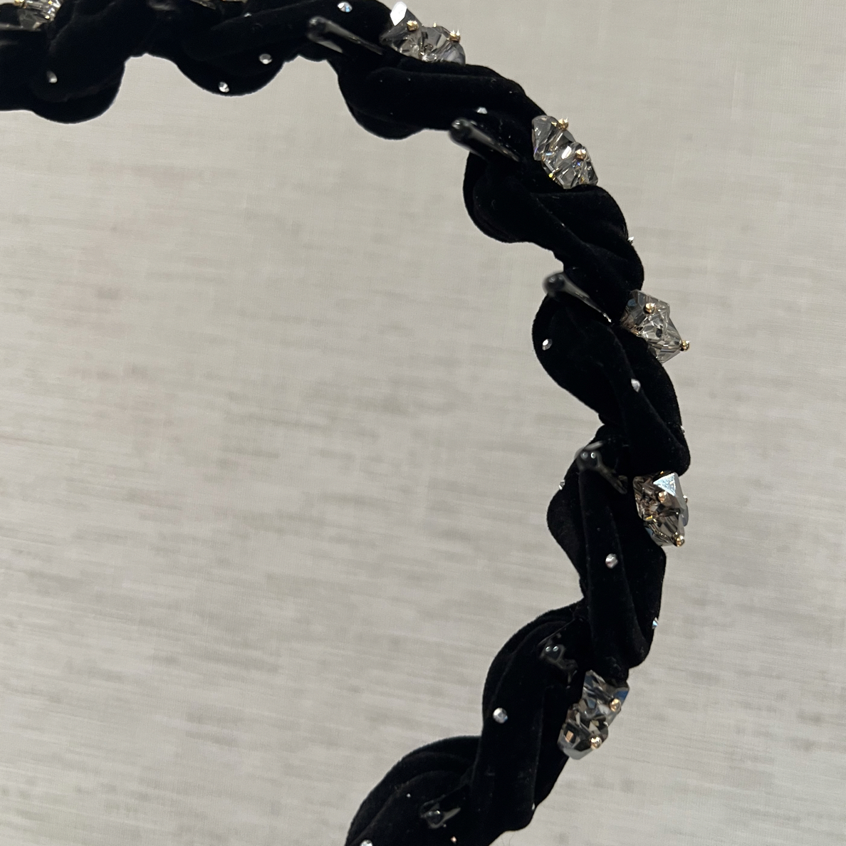 星钻密语手工编织高颅顶发箍女整理碎发显脸小头箍