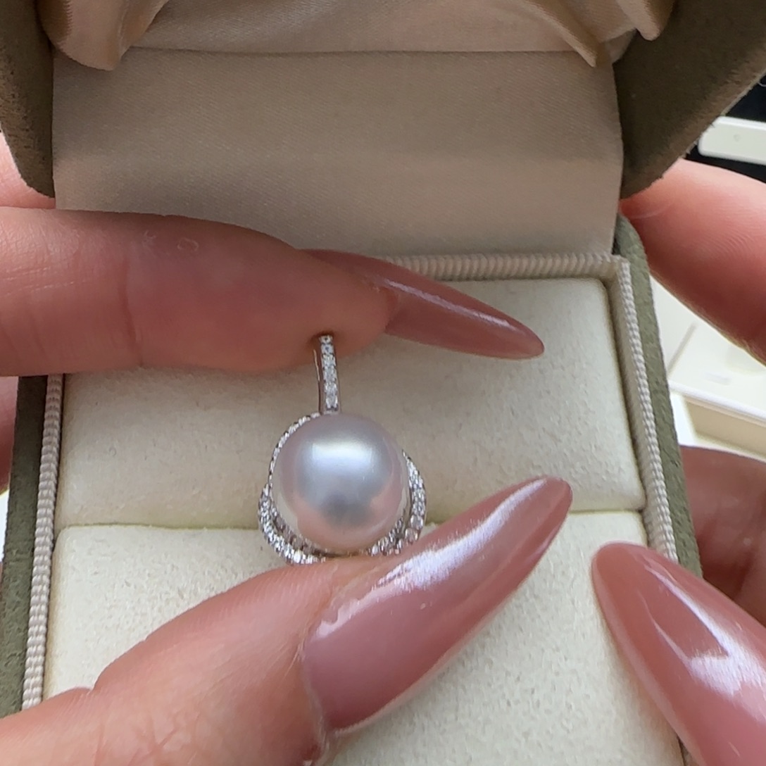海水珍珠颈饰银S925镶嵌