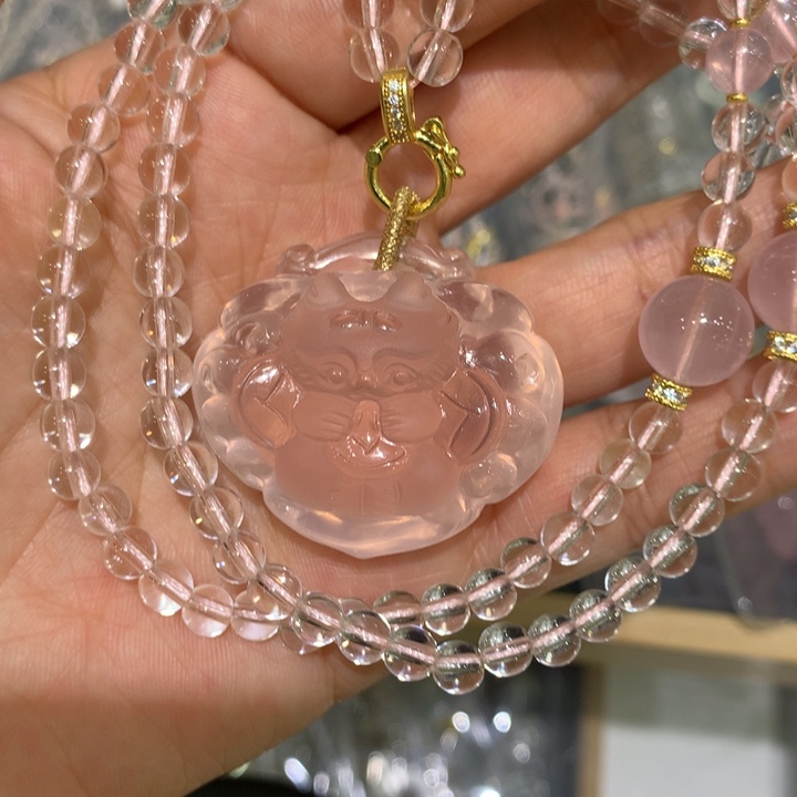 水晶颈饰未镶嵌天然