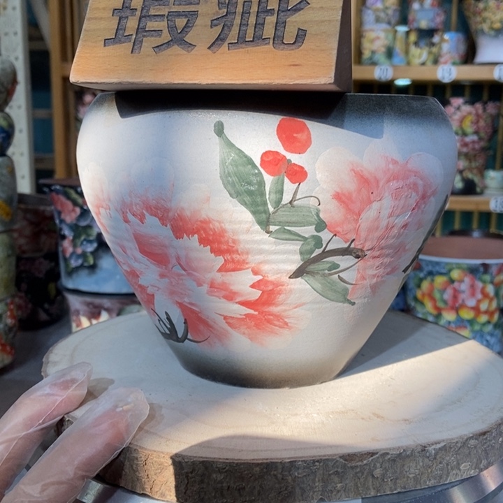 红陶景德镇艺术手绘作品