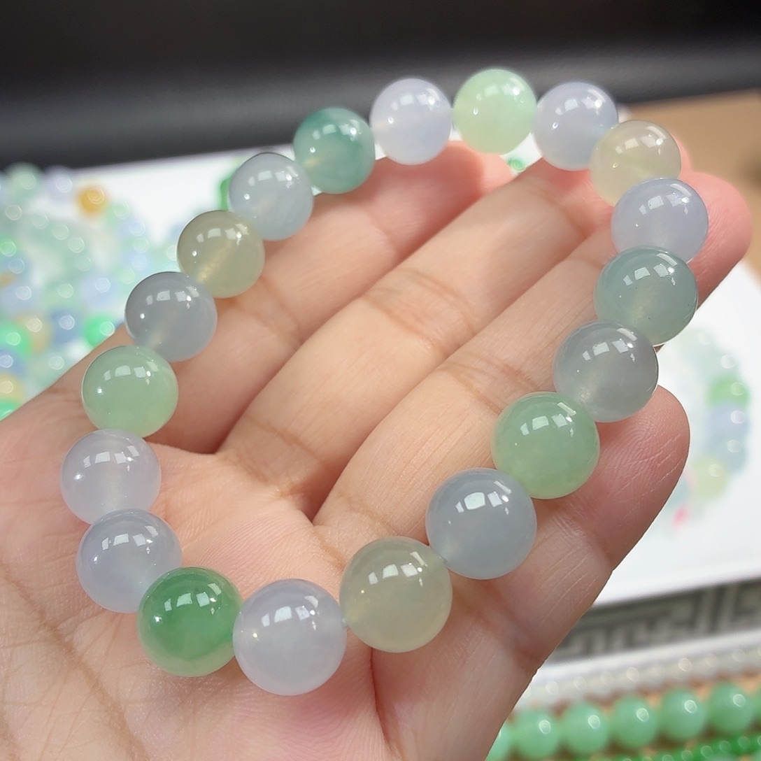 翡翠未镶嵌手链翡翠