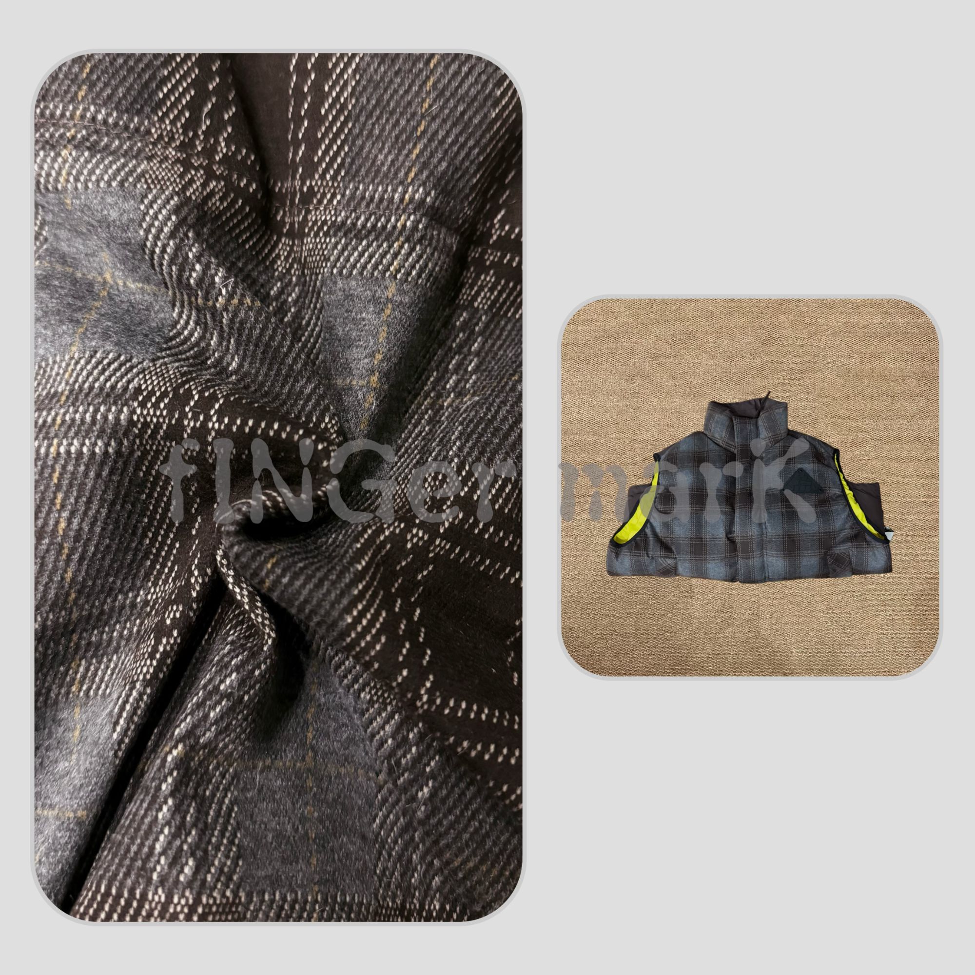 fINGer marK 集閤店 【巧克力面包】男女同款廓形立领羽绒马甲8812