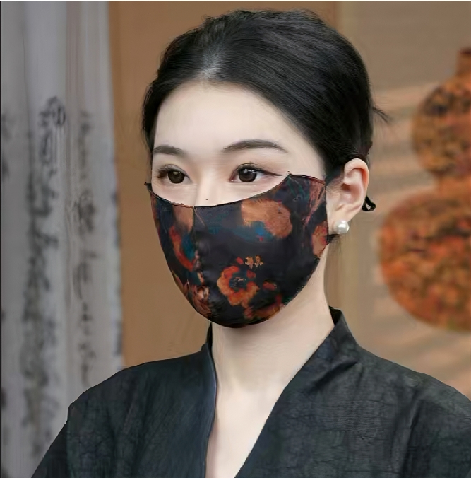 【国风 口罩】防尘防晒口罩护眼角透气面罩防尘防风沙面纱