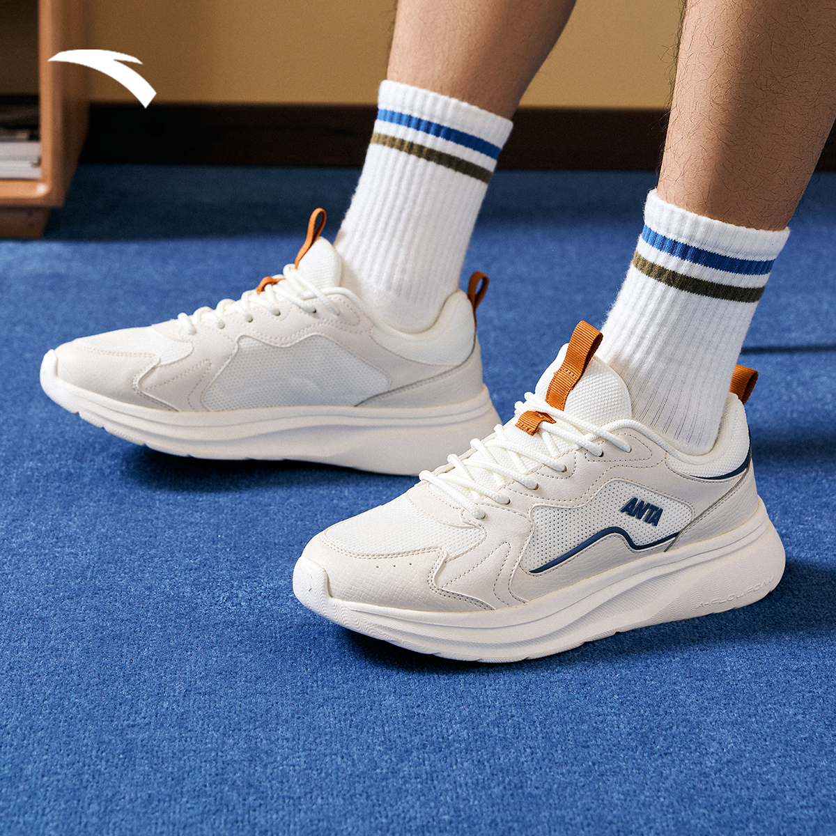 【达人专属】安踏正品男女老爹鞋2025新款正品网面休闲鞋减震运动鞋