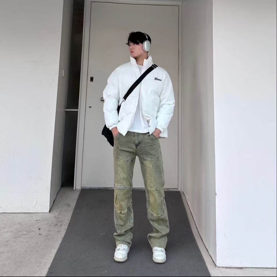 199男女票票A092-A0137定制潮牌休闲时尚宽松情侣同款牛仔裤男女