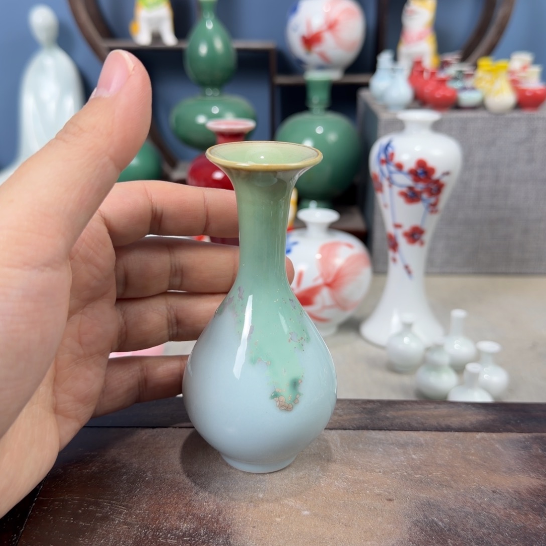 陶瓷手工小花器摆件