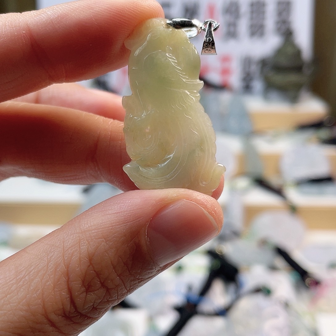 翡翠颈饰未镶嵌0349挂件