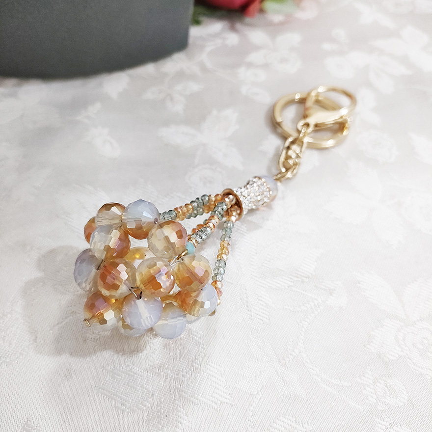 多巴胺少女风蝴蝶结手机链钥匙扣可爱时尚包包挂饰2708