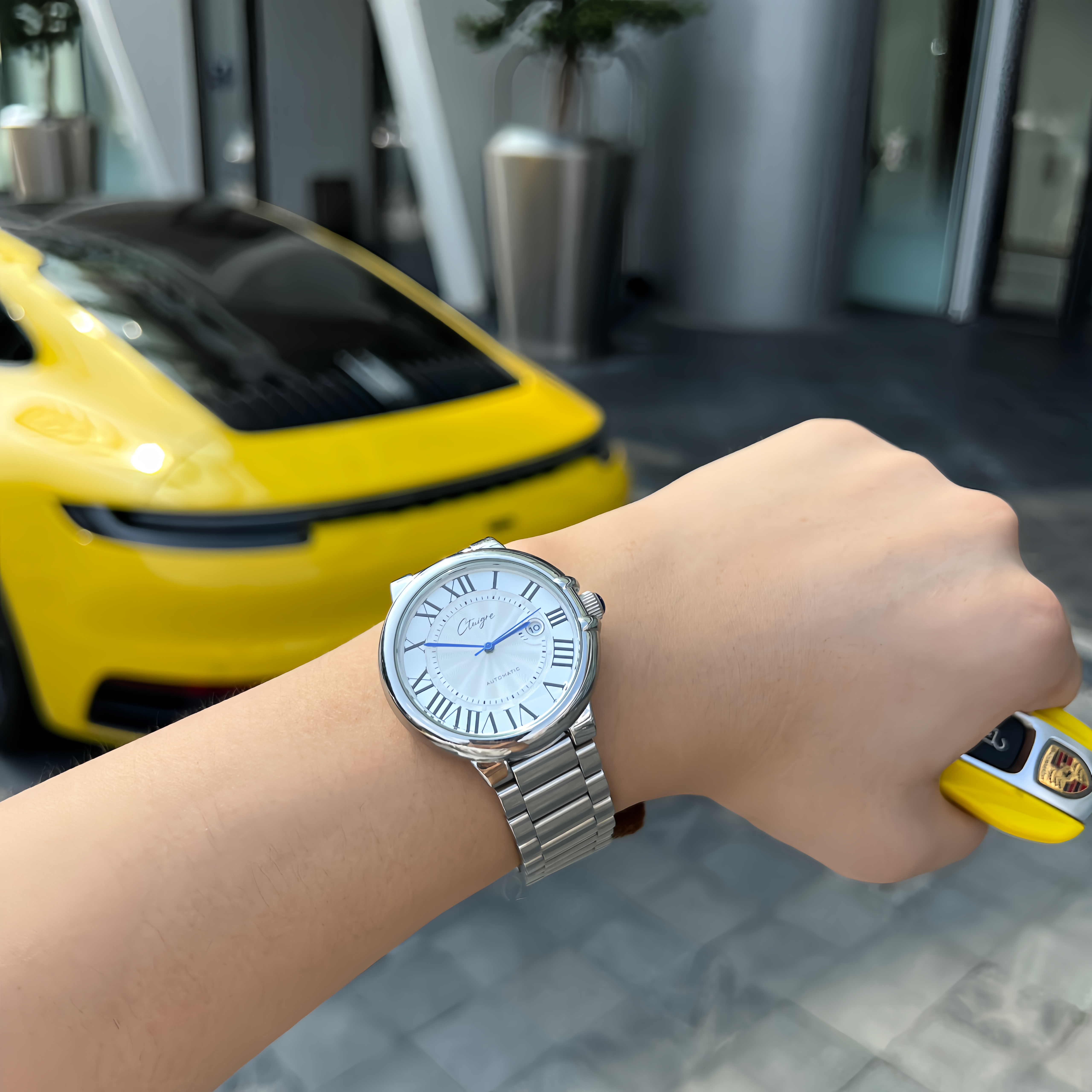 【店长补贴】新款气球系列时尚男士腕表白盘/42MM/ CTUIGRE正品