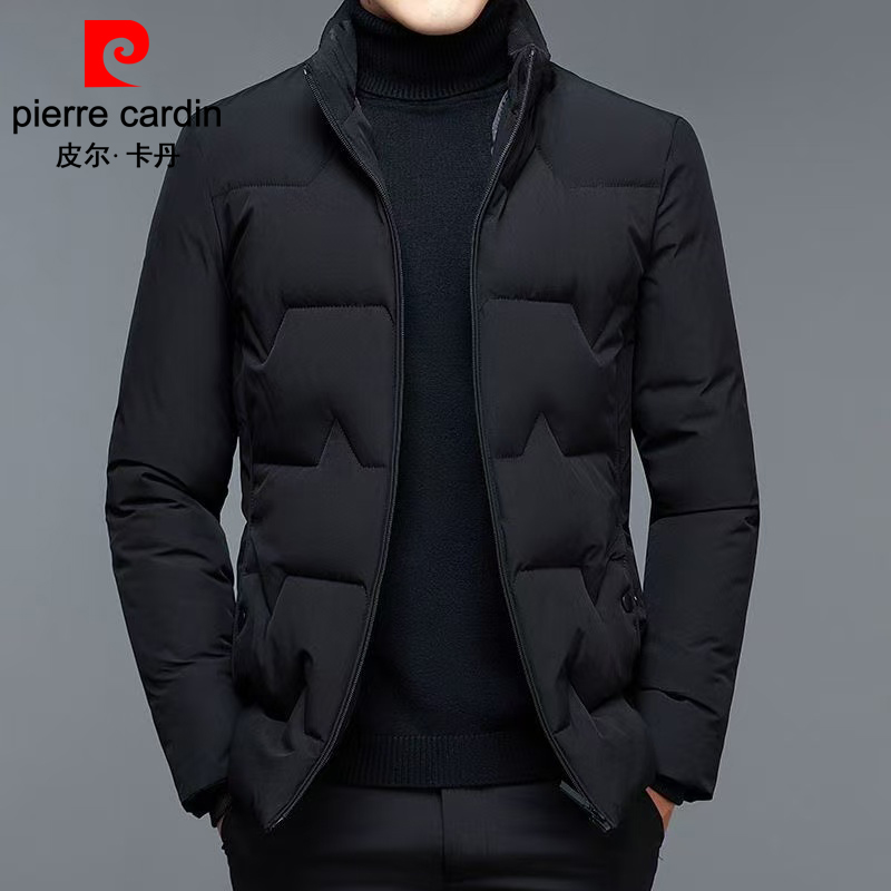 皮尔卡丹高档立领棉衣男冬季新款加厚保暖防风外套休闲棉服男正品