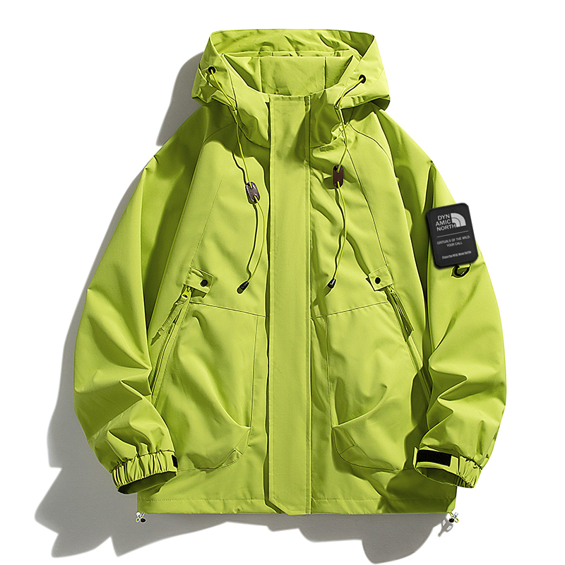 DYNAMIC NORTH/动感北面手工夹克连帽拉链透气防风休闲外套冲锋衣