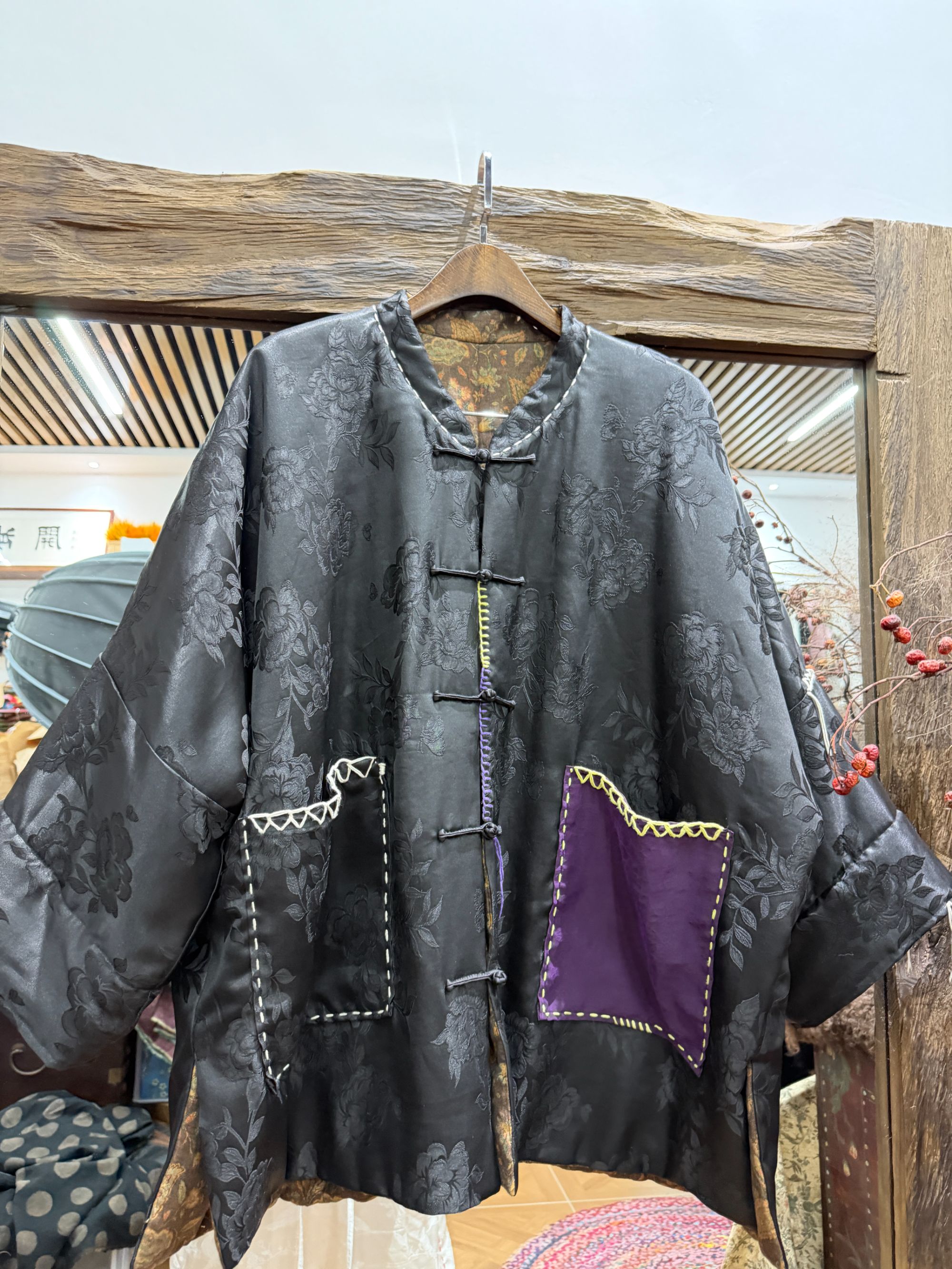 鑫禧定制香云纱加羊绒絮片上衣