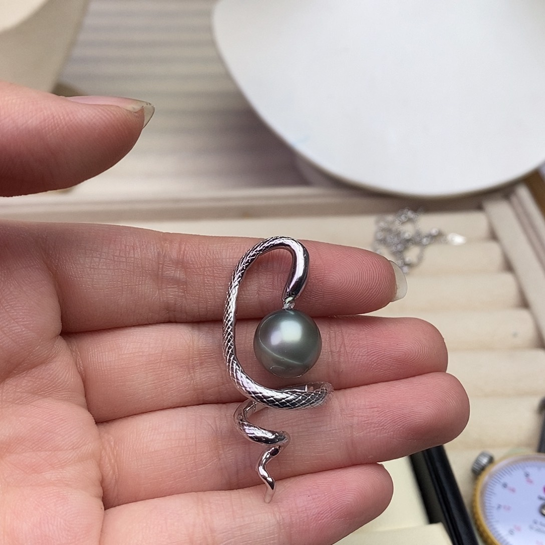 海水珍珠颈饰银S925镶嵌